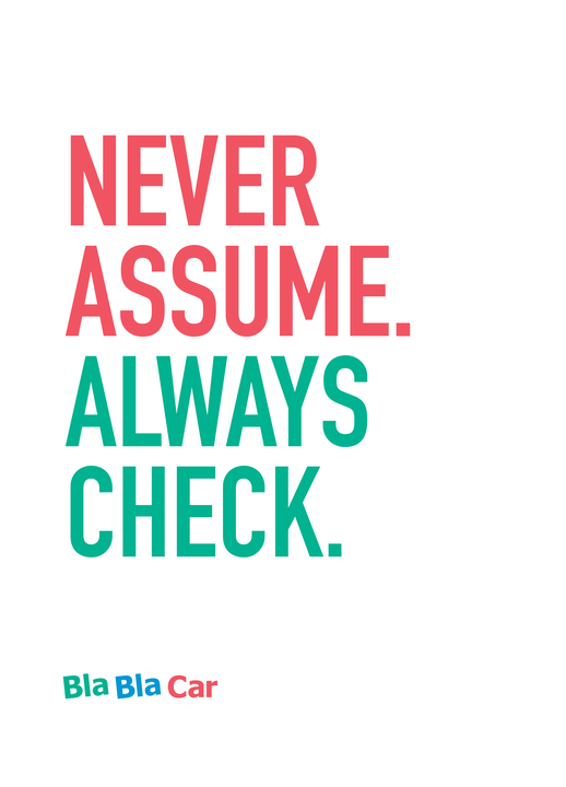 Never Assume